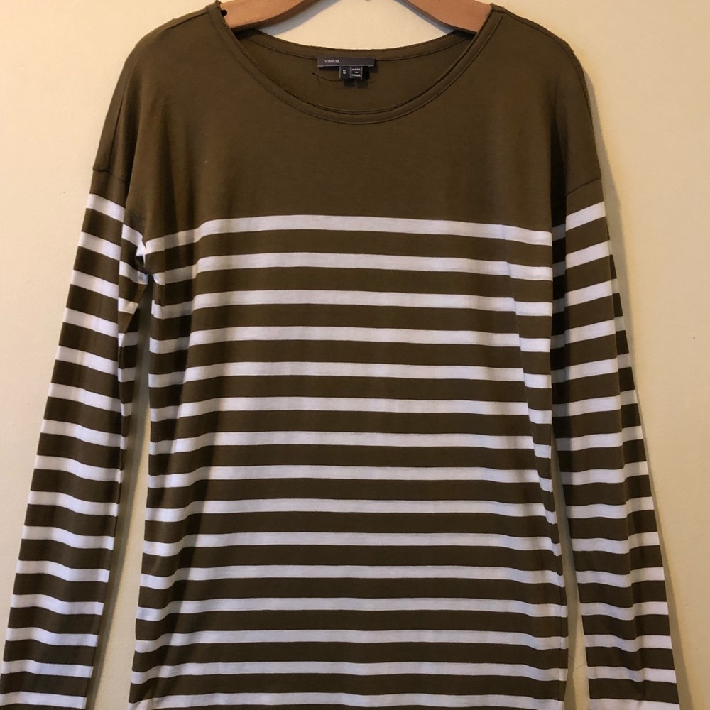 NWOT Vince long Small striped top